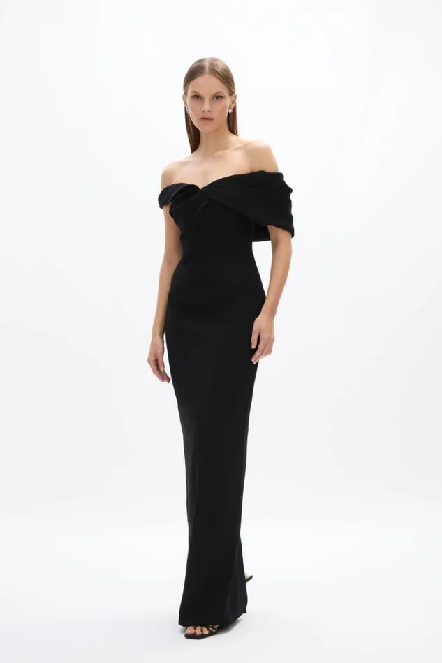 Women Black Dresses Rachel Gilbert Mattie Gown Black Women Black Dresses Rachel Gilbert Mattie Gown Black