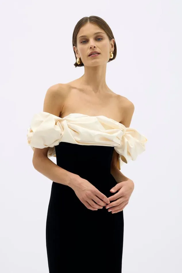 Women Black Dresses Rachel Gilbert VIRGO GOWN Women Black Dresses Rachel Gilbert VIRGO GOWN