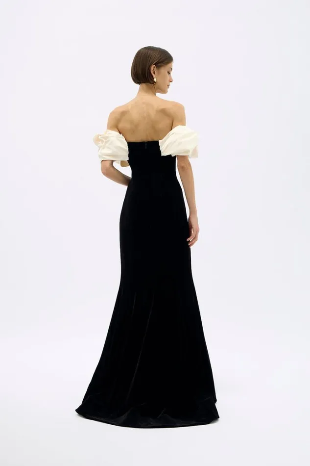 Women Black Dresses Rachel Gilbert VIRGO GOWN Women Black Dresses Rachel Gilbert VIRGO GOWN