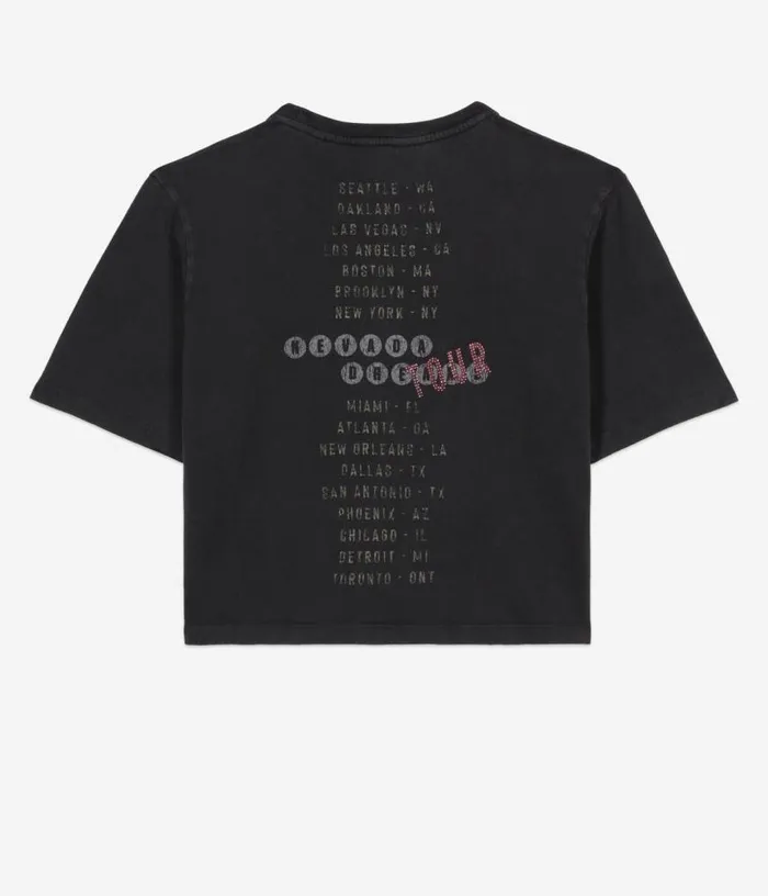 Women Black Tshirt With Nevada Dreams Serigraphy THE KOOPLES Tshirts