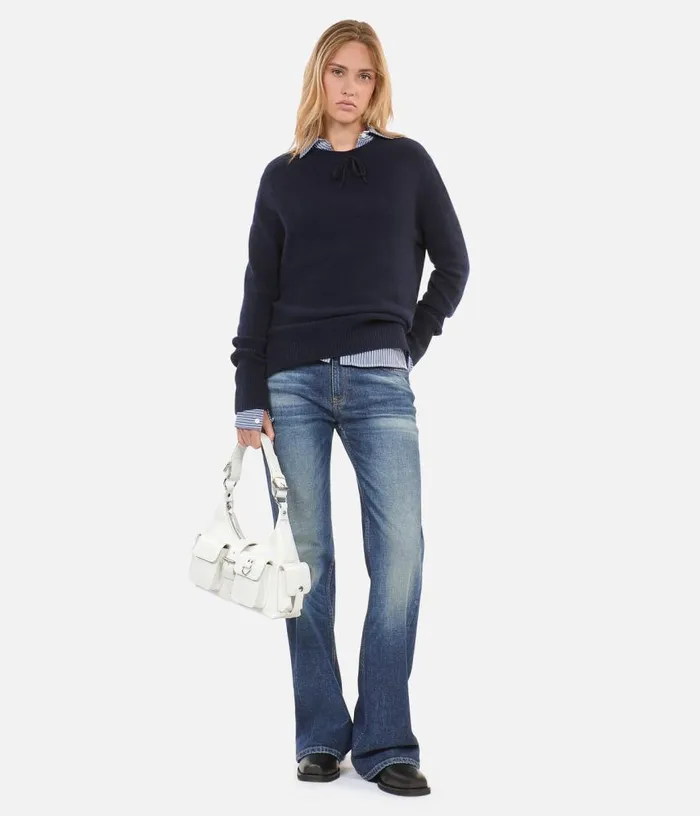Women Blue Cashmere Sweater THE KOOPLES Sweaters