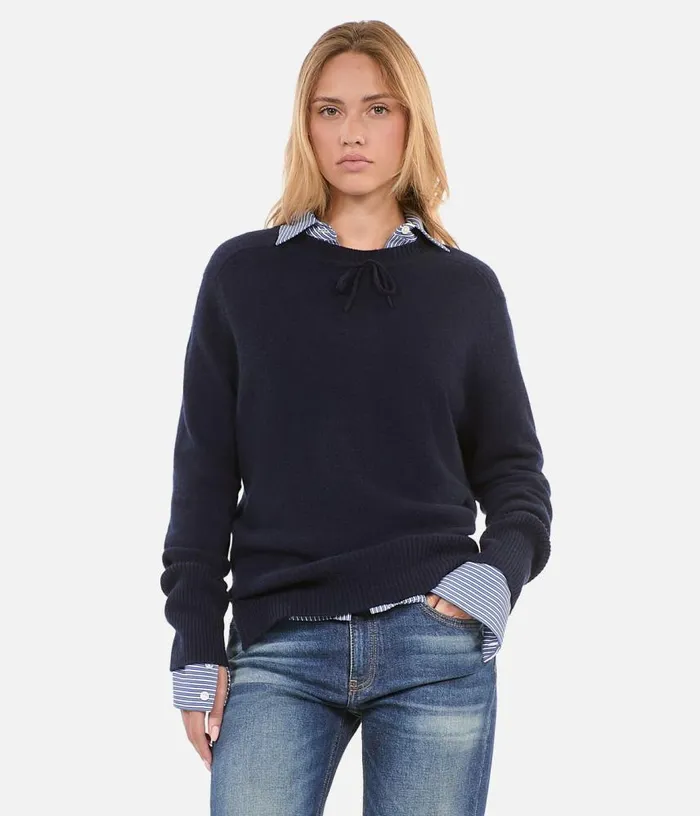 Women Blue Cashmere Sweater THE KOOPLES Sweaters