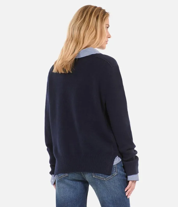 Women Blue Cashmere Sweater THE KOOPLES Sweaters
