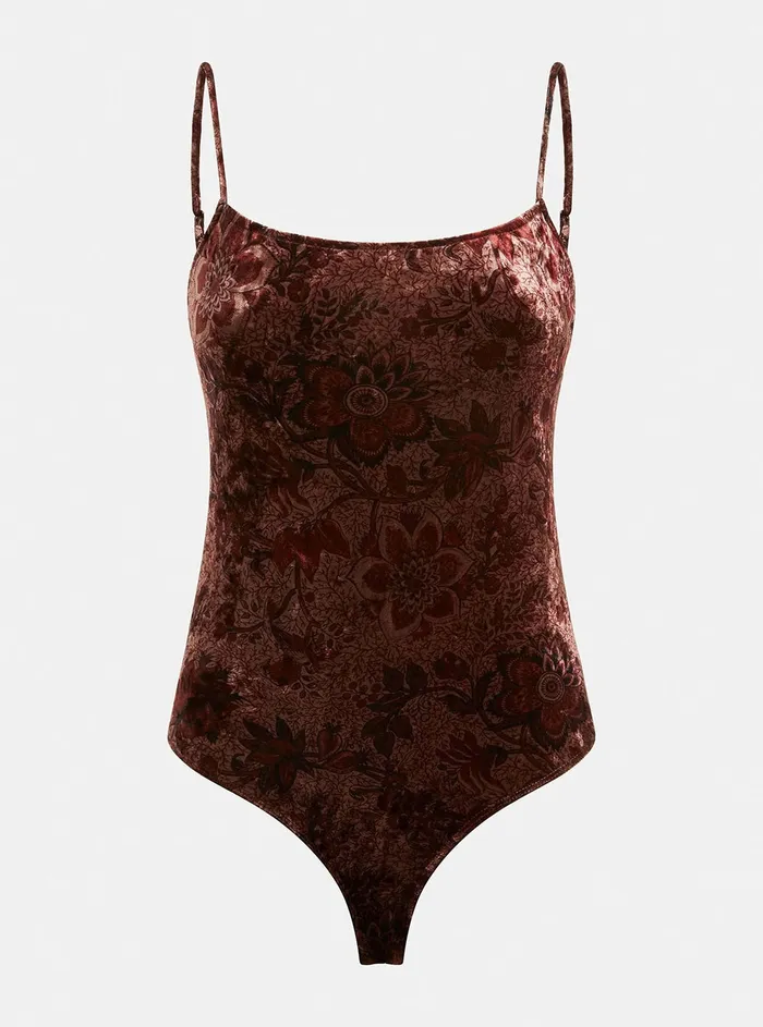Women Bodysuits GUESS Spice Floral Jade Bodysuit Top Women Bodysuits GUESS Spice Floral Jade Bodysuit Top