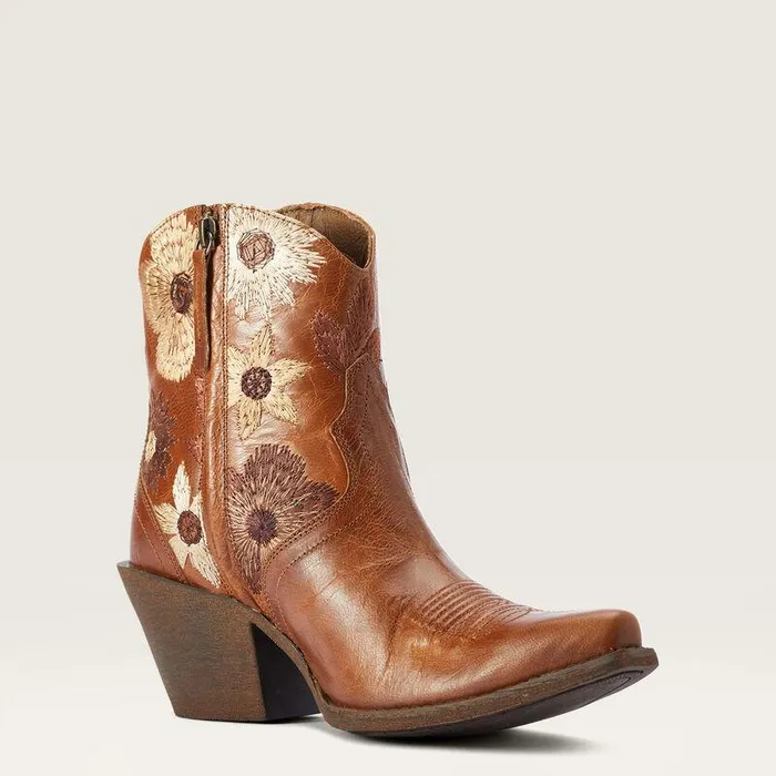 Women Booties Ariat Florence Western Boot Tangled Tan Women Booties Ariat Florence Western Boot Tangled Tan