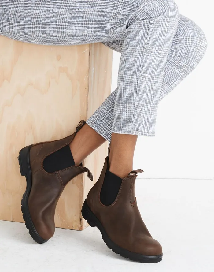 Women Boots Madewell Blundstone Super 550 Chelsea Boots Antique Brown