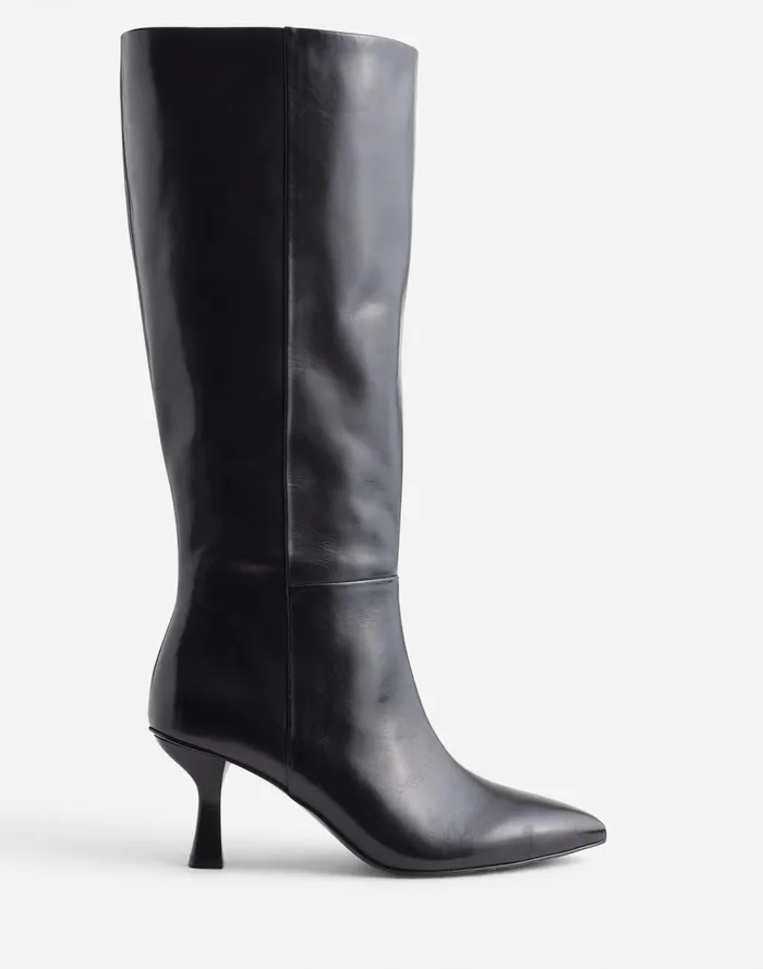 Women Boots Madewell The Justine Knee Boot With Extended Calf True Black