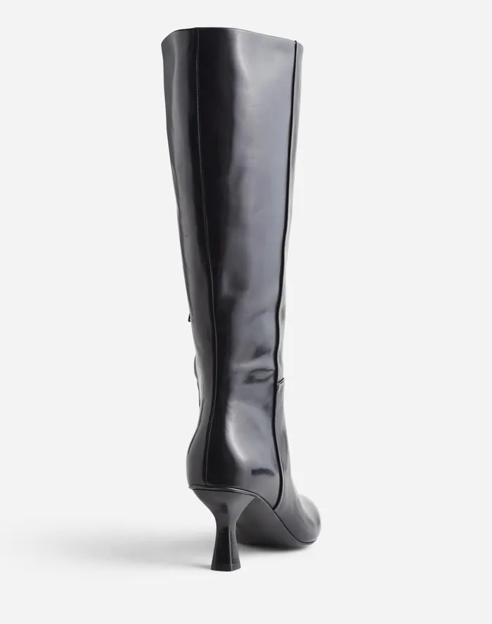Women Boots Madewell The Justine Knee Boot With Extended Calf True Black