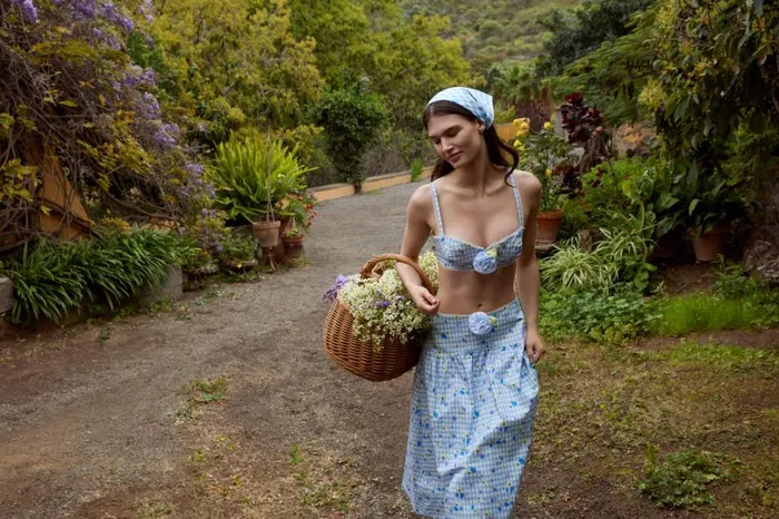 Women Brigitta Midi Skirt Blue For Love and Lemons Bottoms Women Brigitta Midi Skirt Blue For Love and Lemons Bottoms