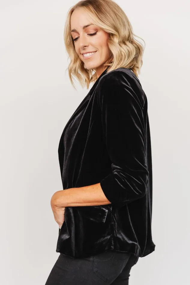 Women Brinton Velvet Blazer Black Baltic Born Outerwear Women Brinton Velvet Blazer Black Baltic Born Outerwear