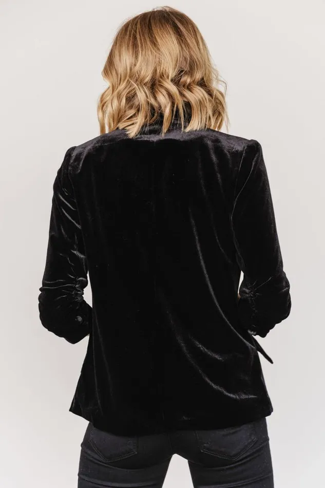 Women Brinton Velvet Blazer Black Baltic Born Outerwear Women Brinton Velvet Blazer Black Baltic Born Outerwear
