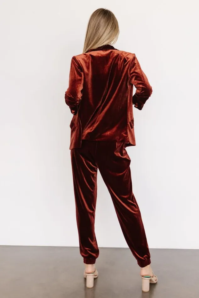 Women Brinton Velvet Blazer Cinnamon Baltic Born Outerwear Women Brinton Velvet Blazer Cinnamon Baltic Born Outerwear