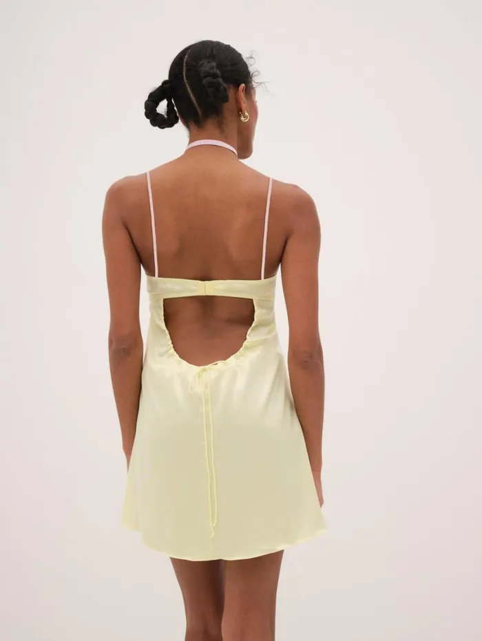 Women Buttercup Bunches Slip Dress Yellow For Love and Lemons Lingerie Women Buttercup Bunches Slip Dress Yellow For Love and Lemons Lingerie