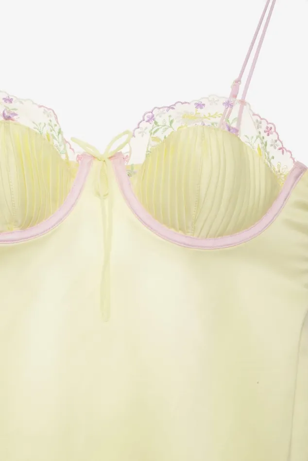 Women Buttercup Bunches Slip Dress Yellow For Love and Lemons Lingerie Women Buttercup Bunches Slip Dress Yellow For Love and Lemons Lingerie
