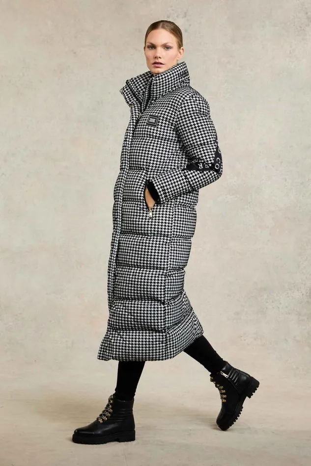 Women Camden Longline Coat Houndstooth Holland Cooper Coats Women Camden Longline Coat Houndstooth Holland Cooper Coats
