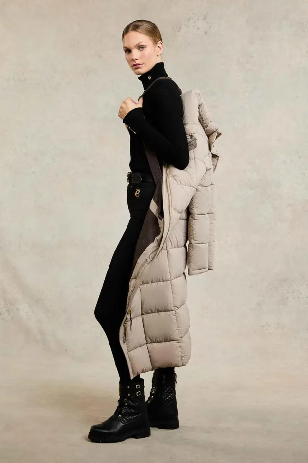 Women Carrington Longline Coat Stone Holland Cooper Coats Women Carrington Longline Coat Stone Holland Cooper Coats