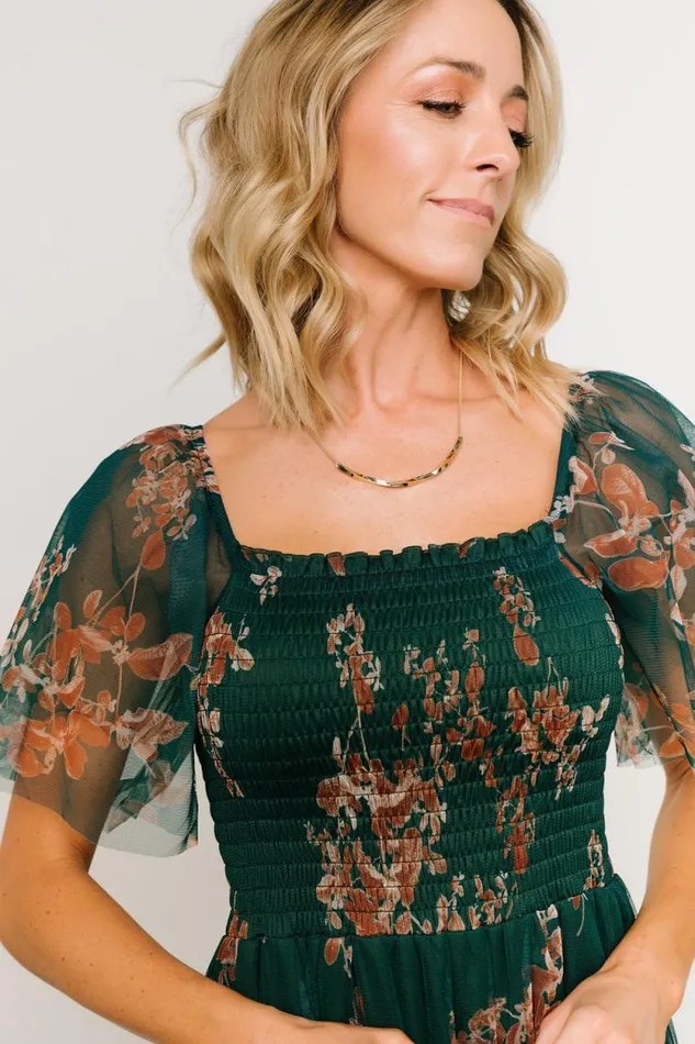 Women Cassandra Tulle Maxi Dress Green Bronze Floral Baltic Born Tulle Styles Women Cassandra Tulle Maxi Dress Green Bronze Floral Baltic Born Tulle Styles