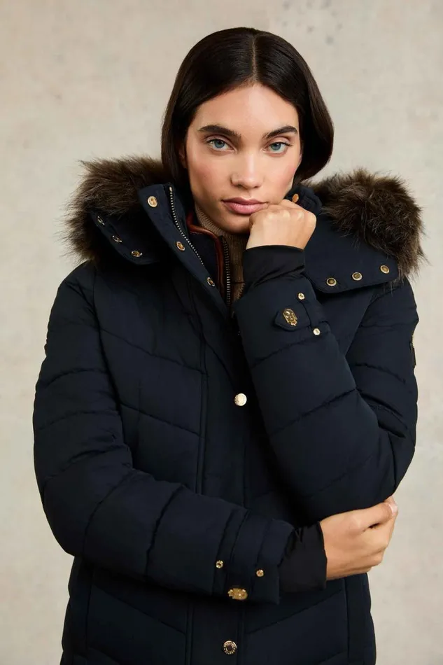 Women Chamonix Coat Ink Navy Holland Cooper Coats Women Chamonix Coat Ink Navy Holland Cooper Coats