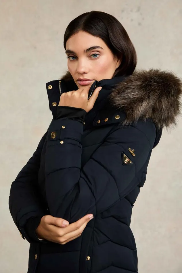 Women Chamonix Coat Ink Navy Holland Cooper Coats Women Chamonix Coat Ink Navy Holland Cooper Coats