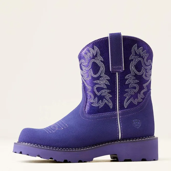Women Chelsea Boots Ariat Fatbaby Western Boot Violet Suedepurple Metallic Women Chelsea Boots Ariat Fatbaby Western Boot Violet Suedepurple Metallic