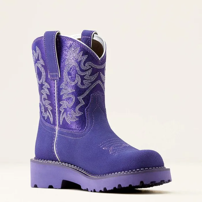 Women Chelsea Boots Ariat Fatbaby Western Boot Violet Suedepurple Metallic Women Chelsea Boots Ariat Fatbaby Western Boot Violet Suedepurple Metallic