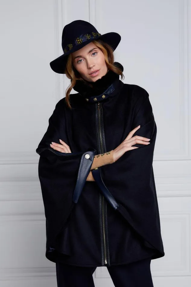 Women Chiltern Cape Soft Navy Holland Cooper Tailoring
