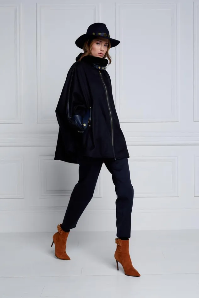 Women Chiltern Cape Soft Navy Holland Cooper Tailoring