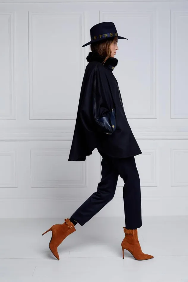 Women Chiltern Cape Soft Navy Holland Cooper Tailoring