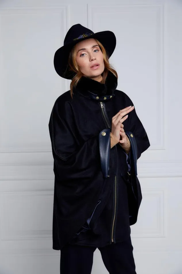 Women Chiltern Cape Soft Navy Holland Cooper Tailoring