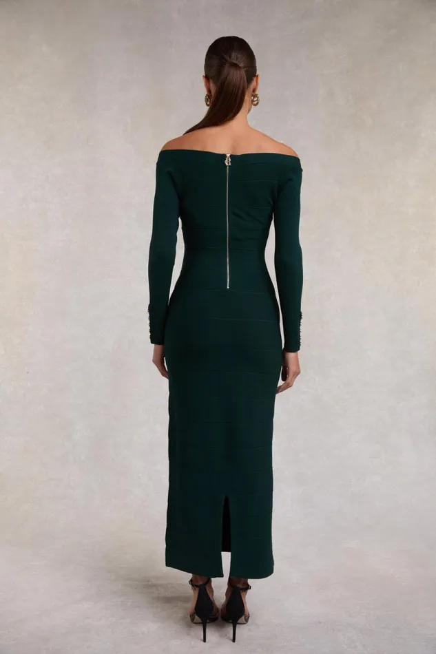 Women Christina Bandage Dress Deep Emerald Holland Cooper Dresses Women Christina Bandage Dress Deep Emerald Holland Cooper Dresses