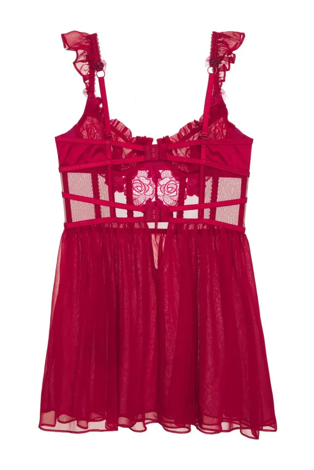 Women Clara Slip Dress Red For Love and Lemons Lingerie Women Clara Slip Dress Red For Love and Lemons Lingerie