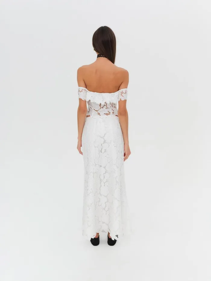 Women Claudia Maxi Skirt White For Love and Lemons Bottoms Women Claudia Maxi Skirt White For Love and Lemons Bottoms