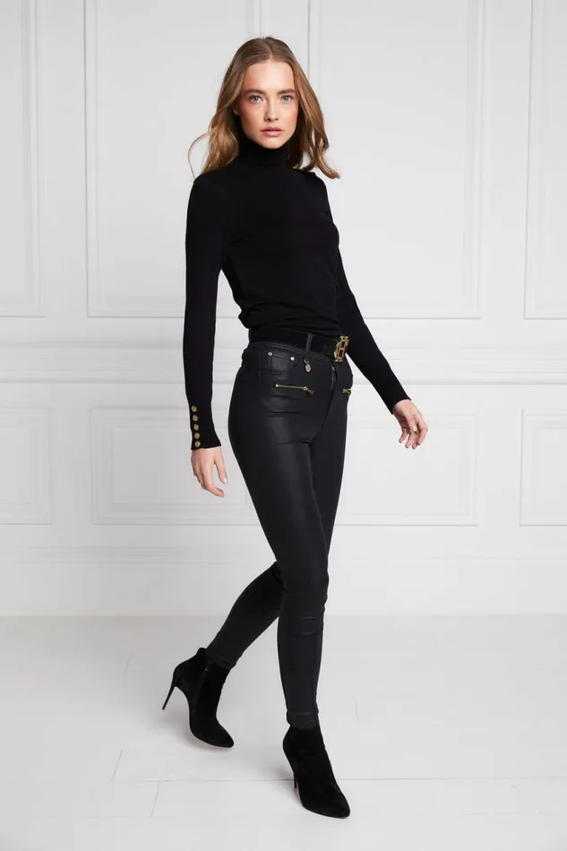 Women Coated Jodhpur Jean Black Holland Cooper Jeans Women Coated Jodhpur Jean Black Holland Cooper Jeans