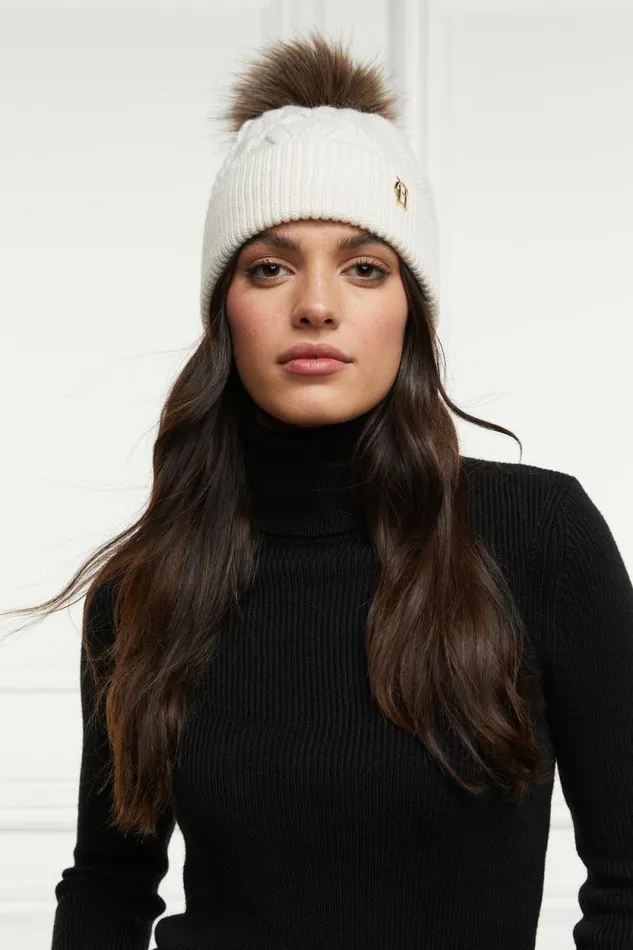 Women Cortina Bobble Hat Cream Holland Cooper Hats and Headbands Women Cortina Bobble Hat Cream Holland Cooper Hats and Headbands