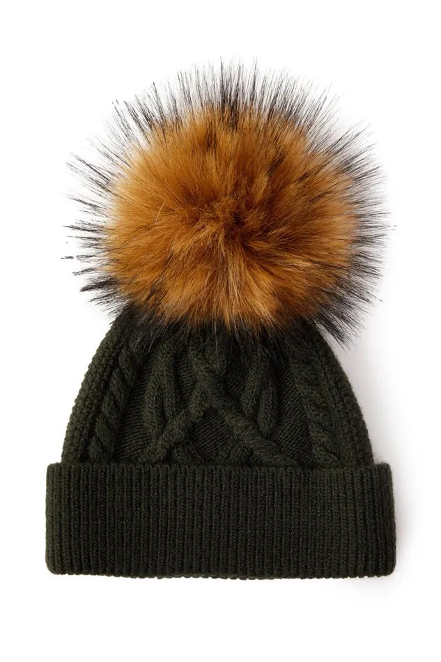 Women Cortina Bobble Hat Fern Green Holland Cooper Hats and Headbands Women Cortina Bobble Hat Fern Green Holland Cooper Hats and Headbands