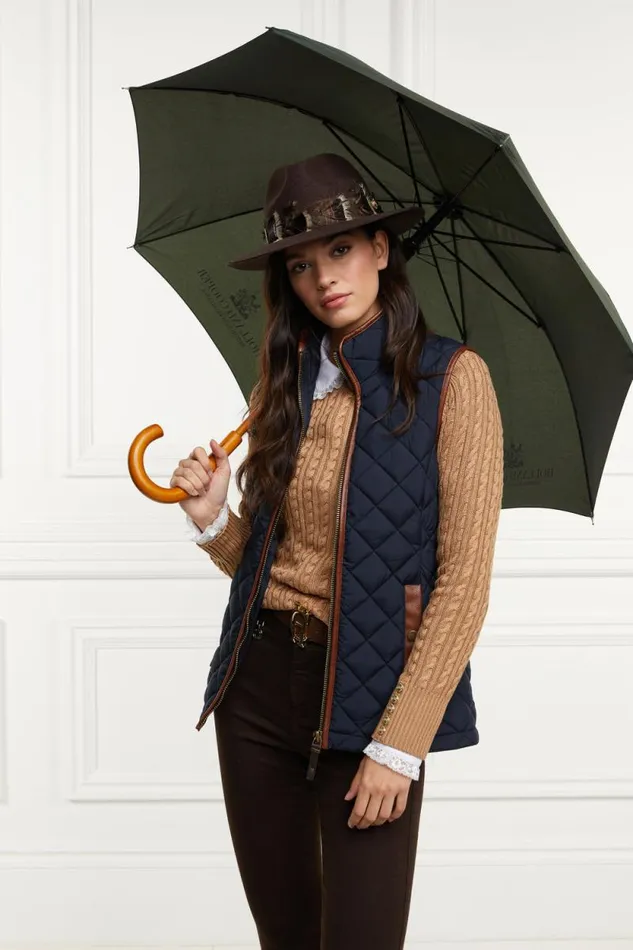 Women Country Quilted Gilet Ink Navy Holland Cooper Gilets Women Country Quilted Gilet Ink Navy Holland Cooper Gilets