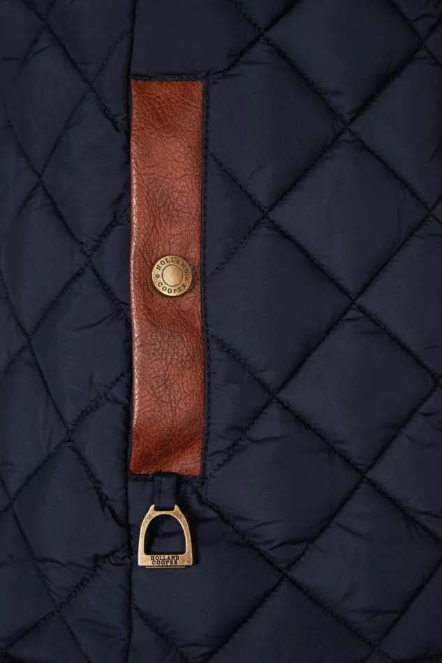 Women Country Quilted Gilet Ink Navy Holland Cooper Gilets Women Country Quilted Gilet Ink Navy Holland Cooper Gilets