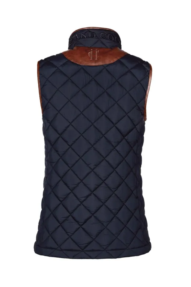 Women Country Quilted Gilet Ink Navy Holland Cooper Gilets Women Country Quilted Gilet Ink Navy Holland Cooper Gilets