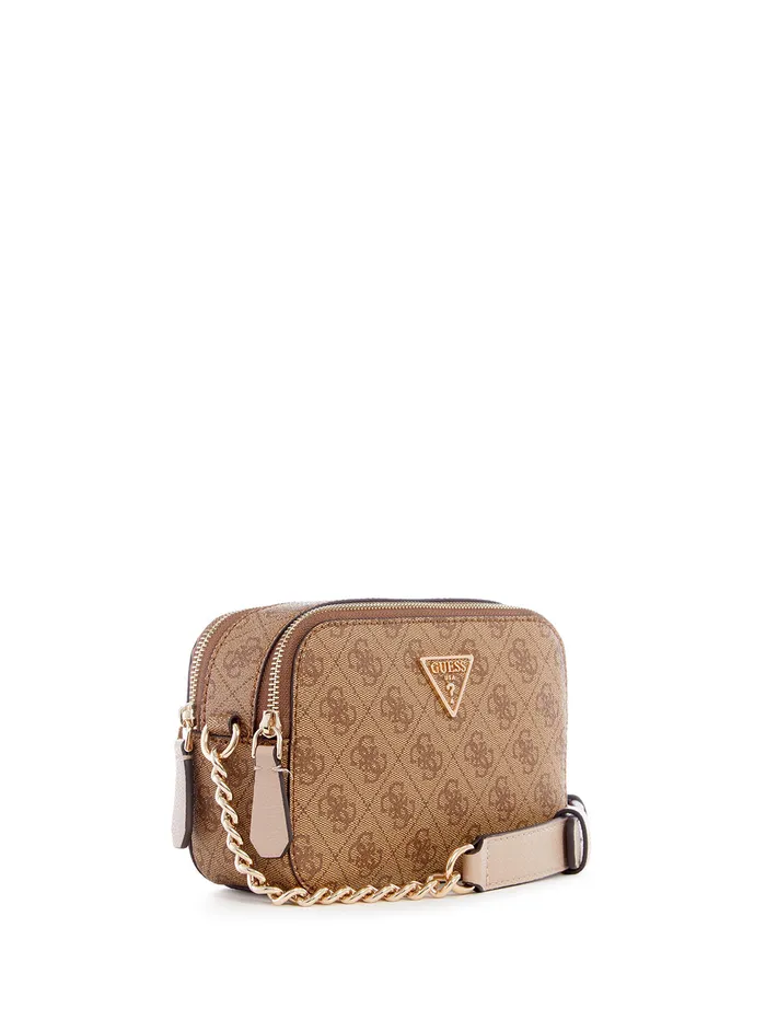 Women Crossbody GUESS Latte Logo Noelle Crossbody Camera Bag Women Crossbody GUESS Latte Logo Noelle Crossbody Camera Bag