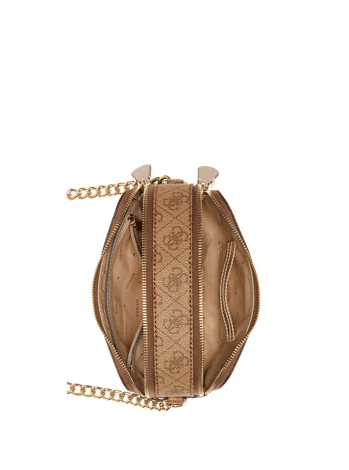 Women Crossbody GUESS Latte Logo Noelle Crossbody Camera Bag Women Crossbody GUESS Latte Logo Noelle Crossbody Camera Bag