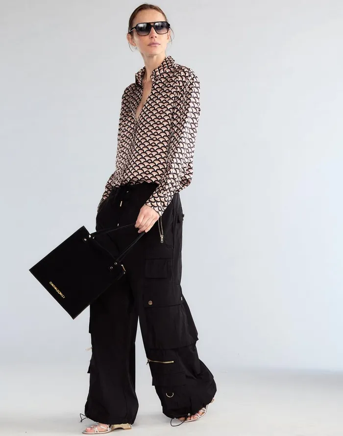 Women Cynthia Rowley Bottoms Kim Cargo Pant Black