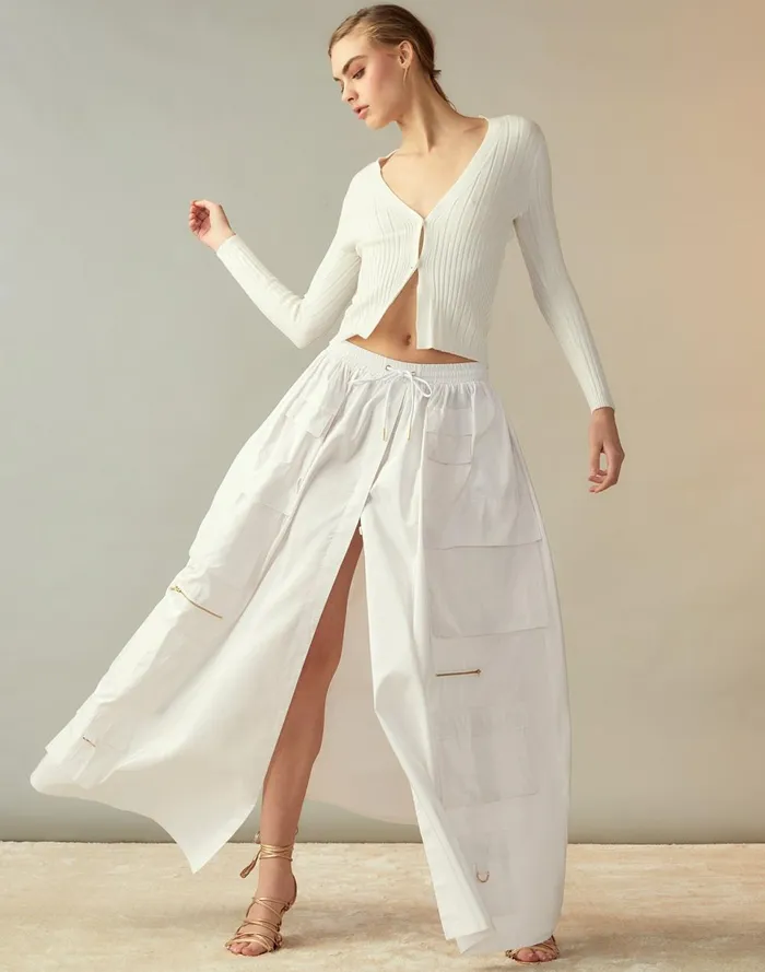 Women Cynthia Rowley Bottoms Taffeta Cargo Skirt White Women Cynthia Rowley Bottoms Taffeta Cargo Skirt White