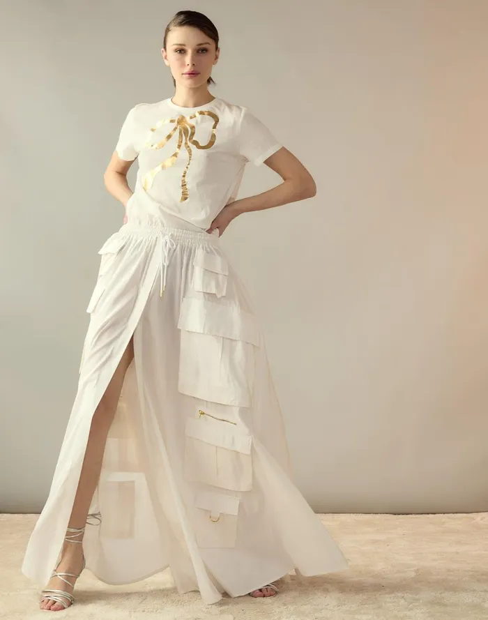 Women Cynthia Rowley Bottoms Taffeta Cargo Skirt White Women Cynthia Rowley Bottoms Taffeta Cargo Skirt White