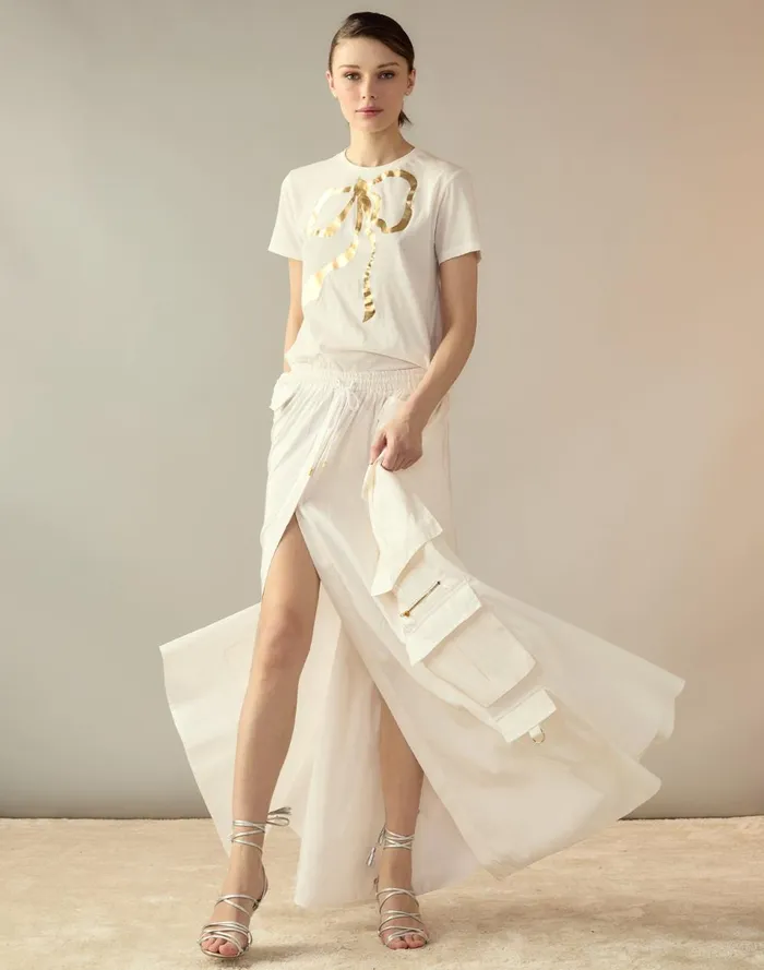 Women Cynthia Rowley Bottoms Taffeta Cargo Skirt White Women Cynthia Rowley Bottoms Taffeta Cargo Skirt White