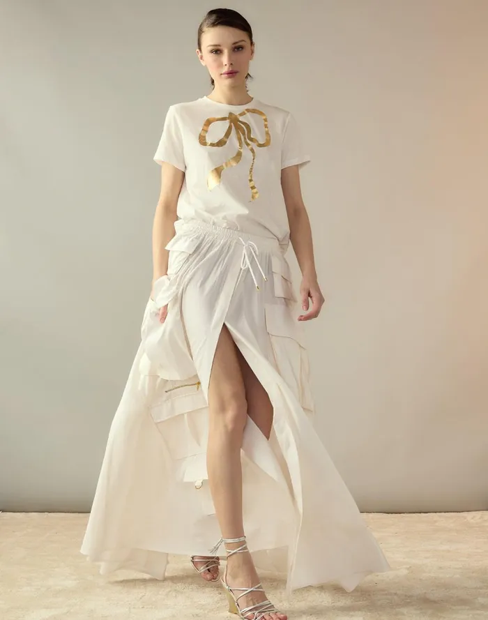 Women Cynthia Rowley Bottoms Taffeta Cargo Skirt White Women Cynthia Rowley Bottoms Taffeta Cargo Skirt White