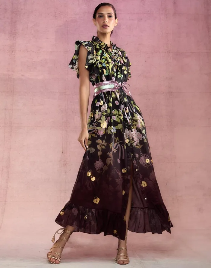 Women Cynthia Rowley Dresses Dawn Dress Black Women Cynthia Rowley Dresses Dawn Dress Black