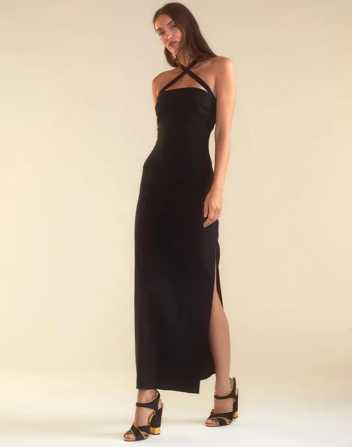 Women Cynthia Rowley Dresses Formal Fitting Dress Black Women Cynthia Rowley Dresses Formal Fitting Dress Black