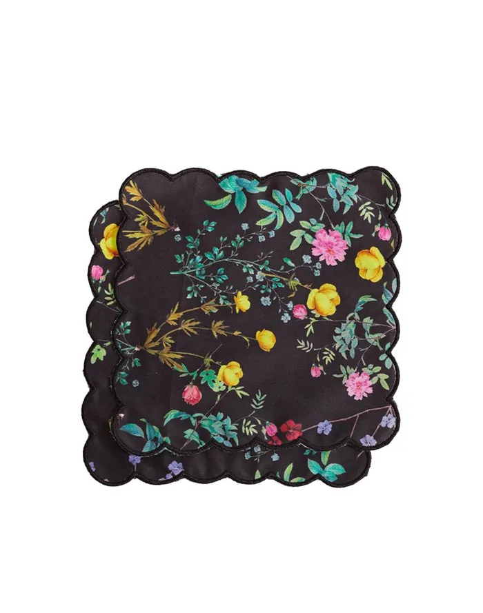 Women Cynthia Rowley Home Scallop Embroidered Edge Cocktail Napkin Frlmu