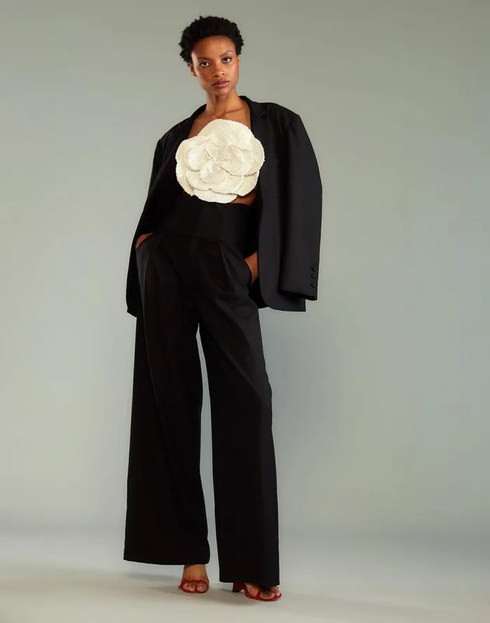 Women Cynthia Rowley Outerwear Wool Oversized Blazer Black Women Cynthia Rowley Outerwear Wool Oversized Blazer Black