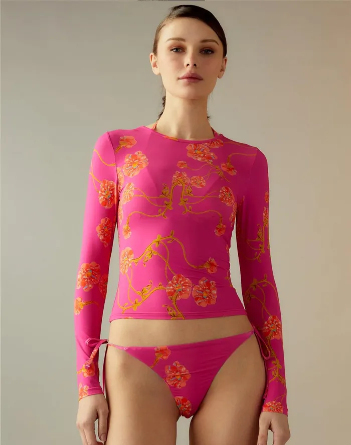 Women Cynthia Rowley Swim Bella Bikini Bottom Pnkfl Women Cynthia Rowley Swim Bella Bikini Bottom Pnkfl